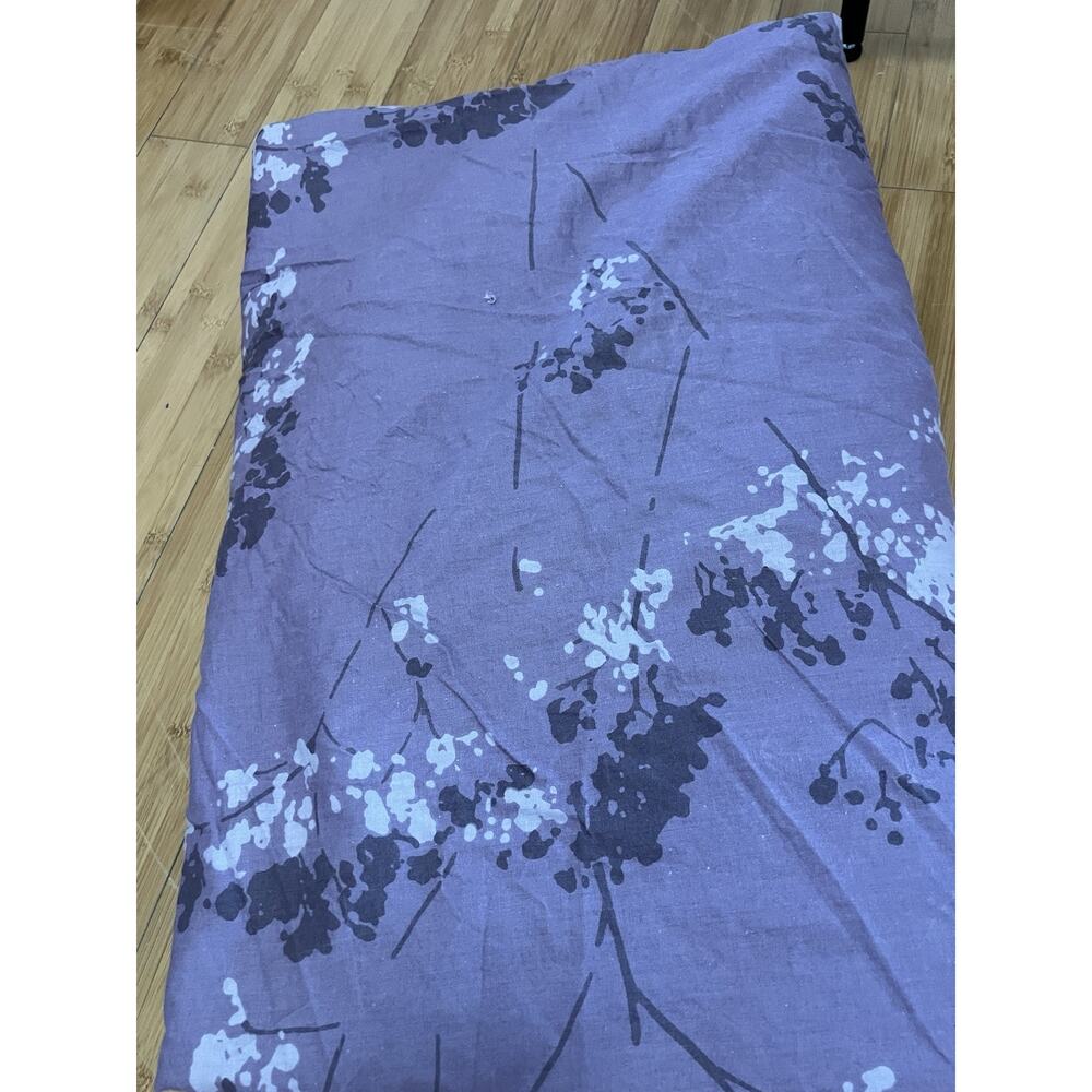 Dusk Wildflower Queen Duvet Purple 100% Cotton botanical blossoms * Read